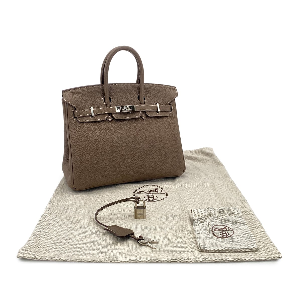 Luxury Promise Japan HERMES BIRKIN 25 ETOUPE TOGO HAND BAG □O SHW 90301086