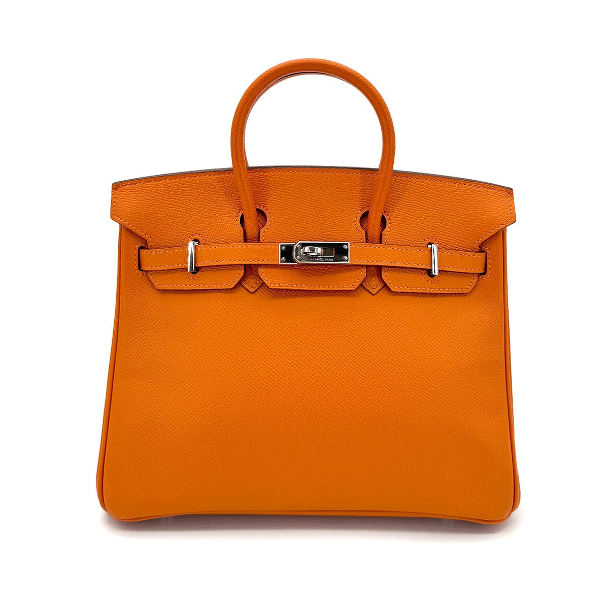 Luxury Promise Japan HERMES BIRKIN 25 ORANGE EPSOM HAND BAG □ML PHW 90306311