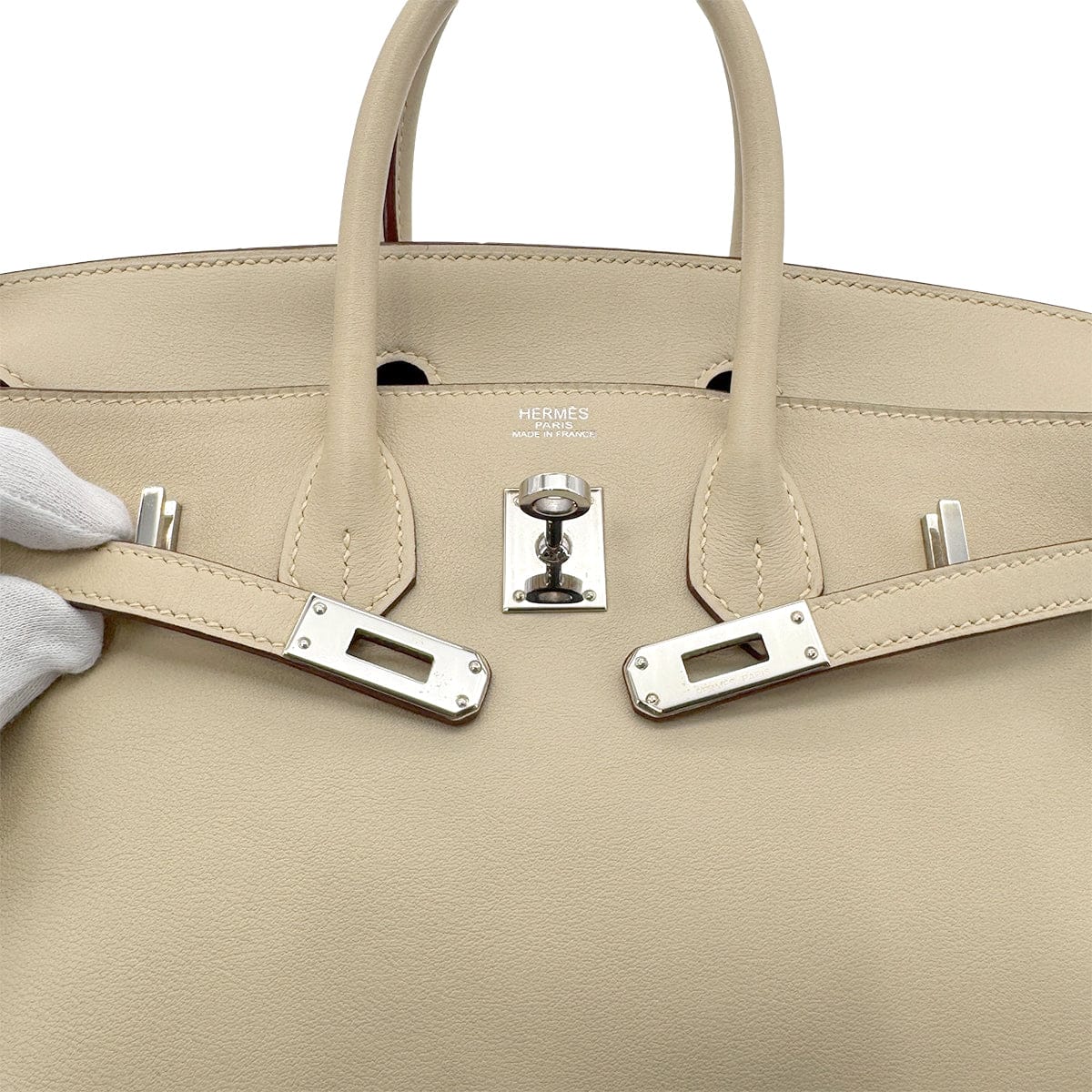 Luxury Promise Japan HERMES BIRKIN 25 PARCHEMIN VEAU SWIFT HAND BAG □L PHW 90304768