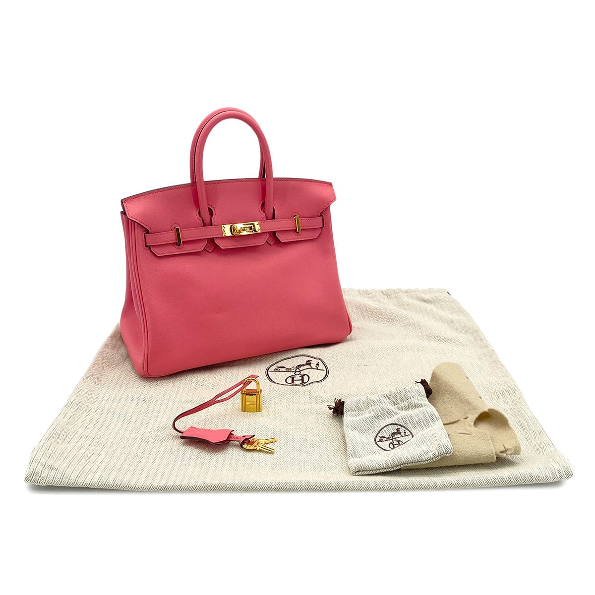 Luxury Promise Japan HERMES BIRKIN 25 ROSE AZALEE VEAU SWIFT HAND BAG A GHW 90301657