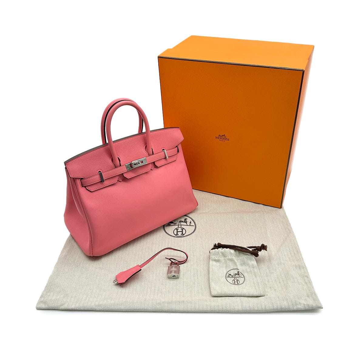 Luxury Promise Japan HERMES BIRKIN 25 ROSE DETE VEAU SWIFT HAND BAG 2020 Y PALLADIUM HARDWARE 90313845