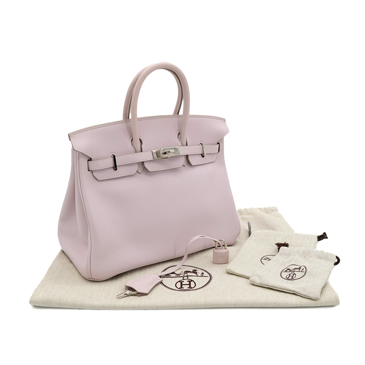Luxury Promise Japan HERMES BIRKIN 25 ROSE DRAGEE VEAU SWIFT HAND BAG □L SHW 90302176