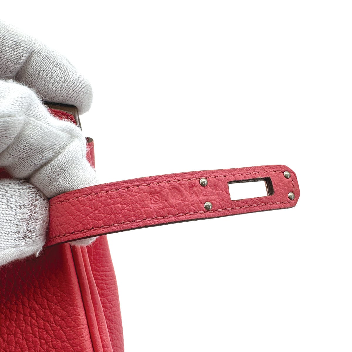Luxury Promise Japan HERMES BIRKIN 25 ROSE LIPSTICK TOGO HAND BAG 2011 SQUARE O PALLADIUM HARDWARE 90311820