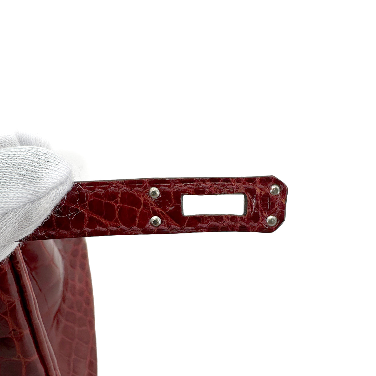 Luxury Promise Japan HERMES BIRKIN 25 ROUGE H CROCODILE NILOTICUS HAND BAG □L SHW 90257459