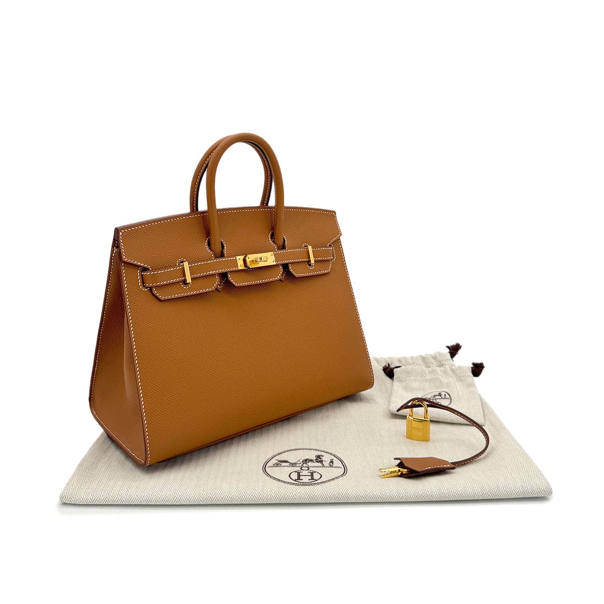 Luxury Promise Japan HERMES BIRKIN 25 SELLIER GOLD EPSOM HAND BAG U GHW 90295102