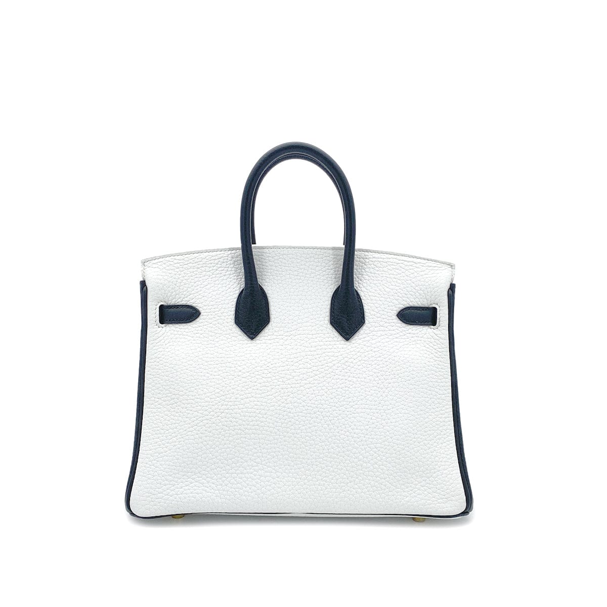 Luxury Promise Japan HERMES BIRKIN 25 WHITE BLACK TOGO HAND BAG Y GHW SPO 90305906