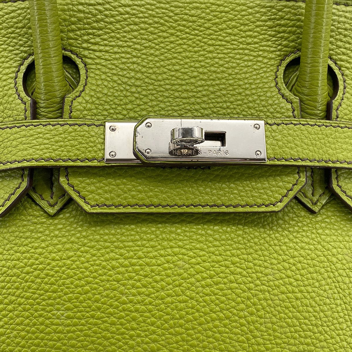 Luxury Promise Japan HERMES BIRKIN 30 ANIS GREEN TOGO HAND BAG 2006 SQUARE J PALLADIUM HARDWARE 90312504