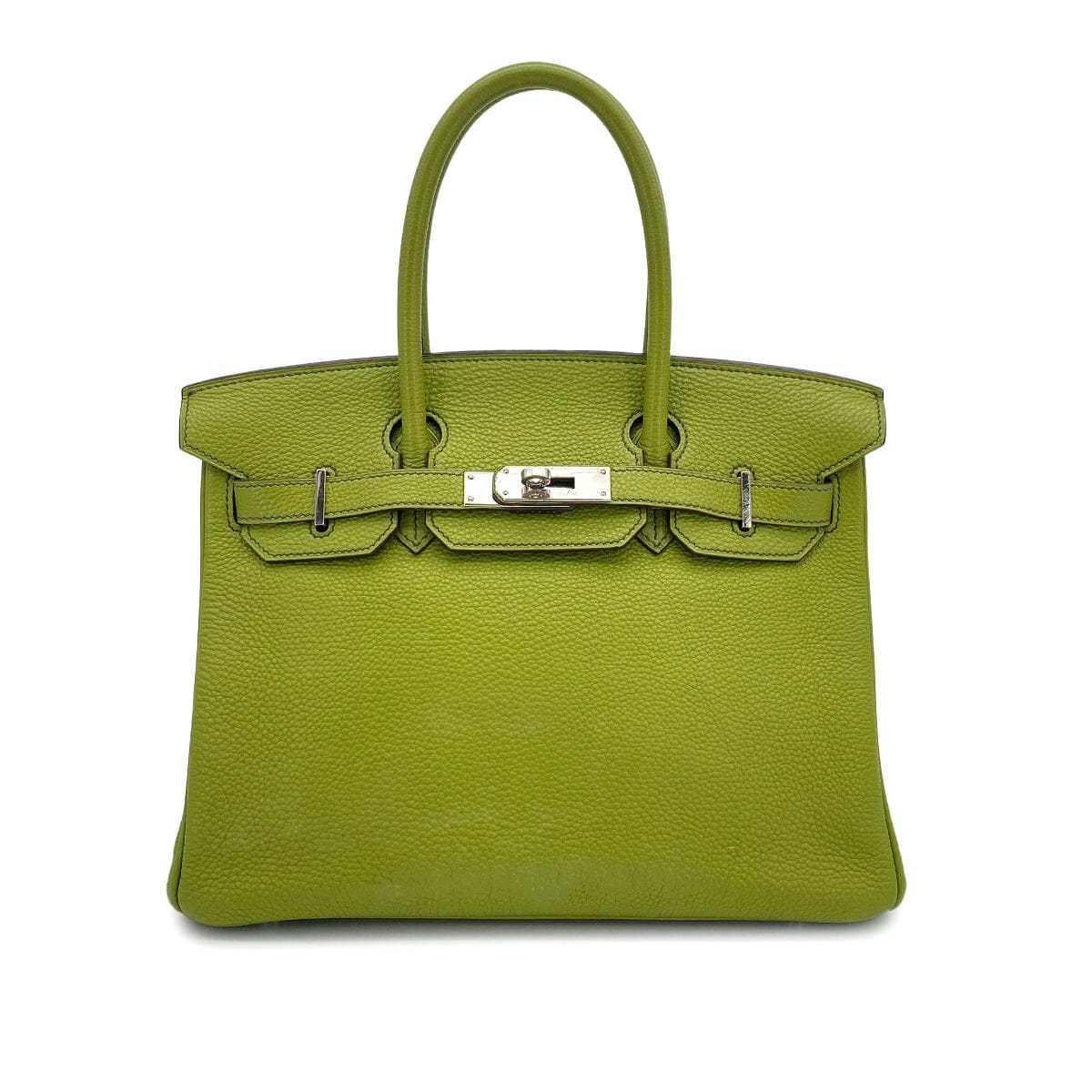 Luxury Promise Japan HERMES BIRKIN 30 ANIS GREEN TOGO HAND BAG 2006 SQUARE J PALLADIUM HARDWARE 90312504