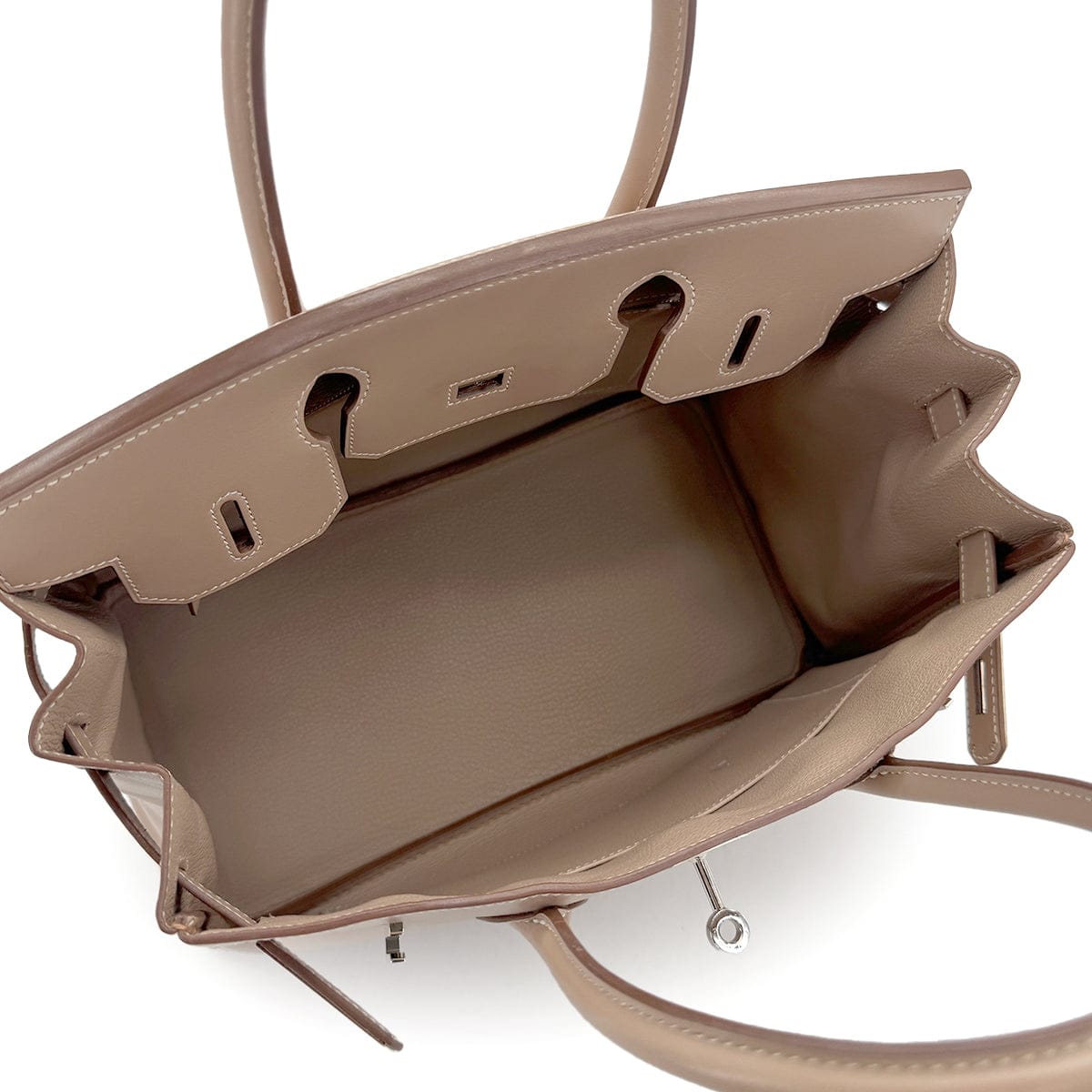 Luxury Promise Japan HERMES BIRKIN 30 ARGILE VEAU TADELAKT HAND BAG □Q GUILLOCHE HARDWARE 90280717