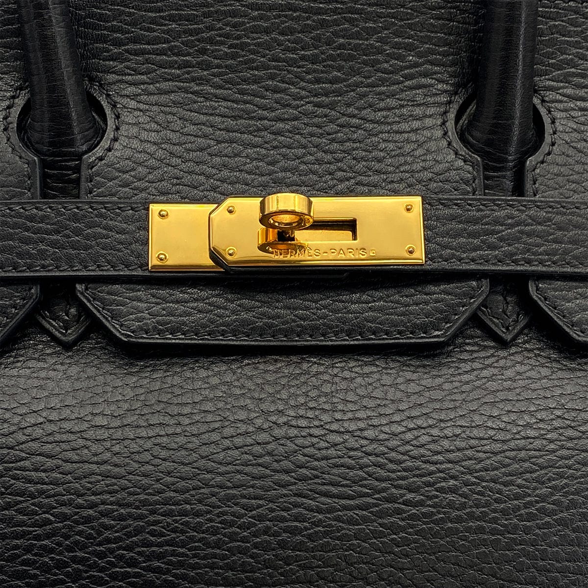 Luxury Promise Japan HERMES BIRKIN 30 BLACK ARDENNES HAND BAG 2003 SQUARE G GOLD HARDWARE 90314771