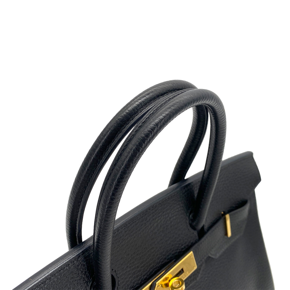 Luxury Promise Japan HERMES BIRKIN 30 BLACK ARDENNES HAND BAG □E GHW 90255782