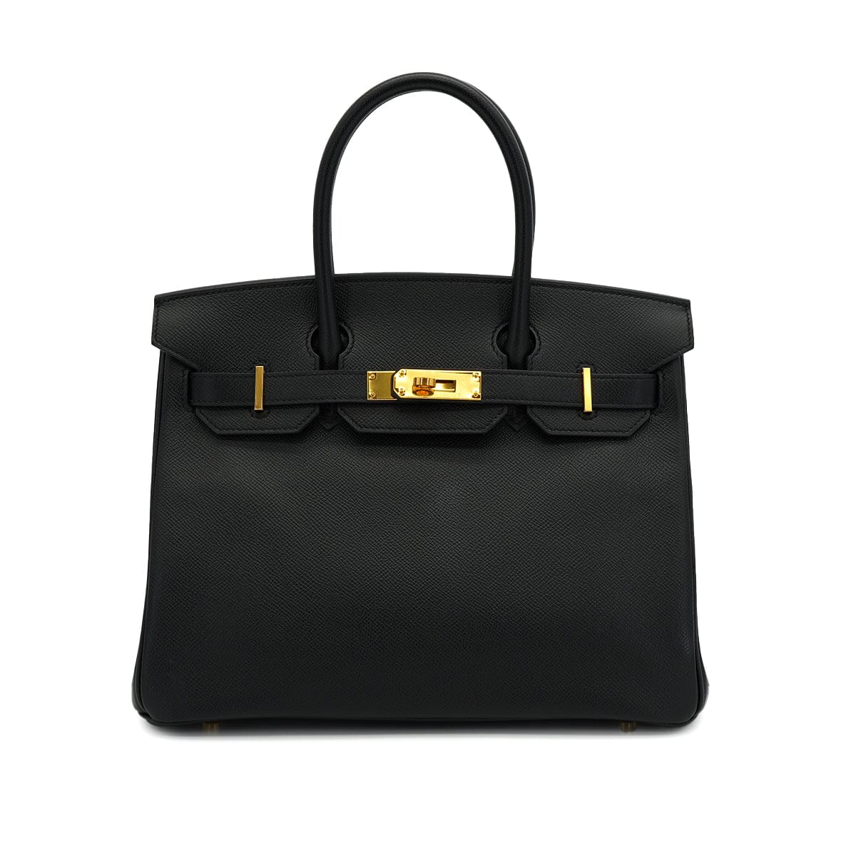 Luxury Promise Japan HERMES BIRKIN 30 BLACK EPSOM HAND BAG 2018 C STAMP GOLD HARDWARE 90327187