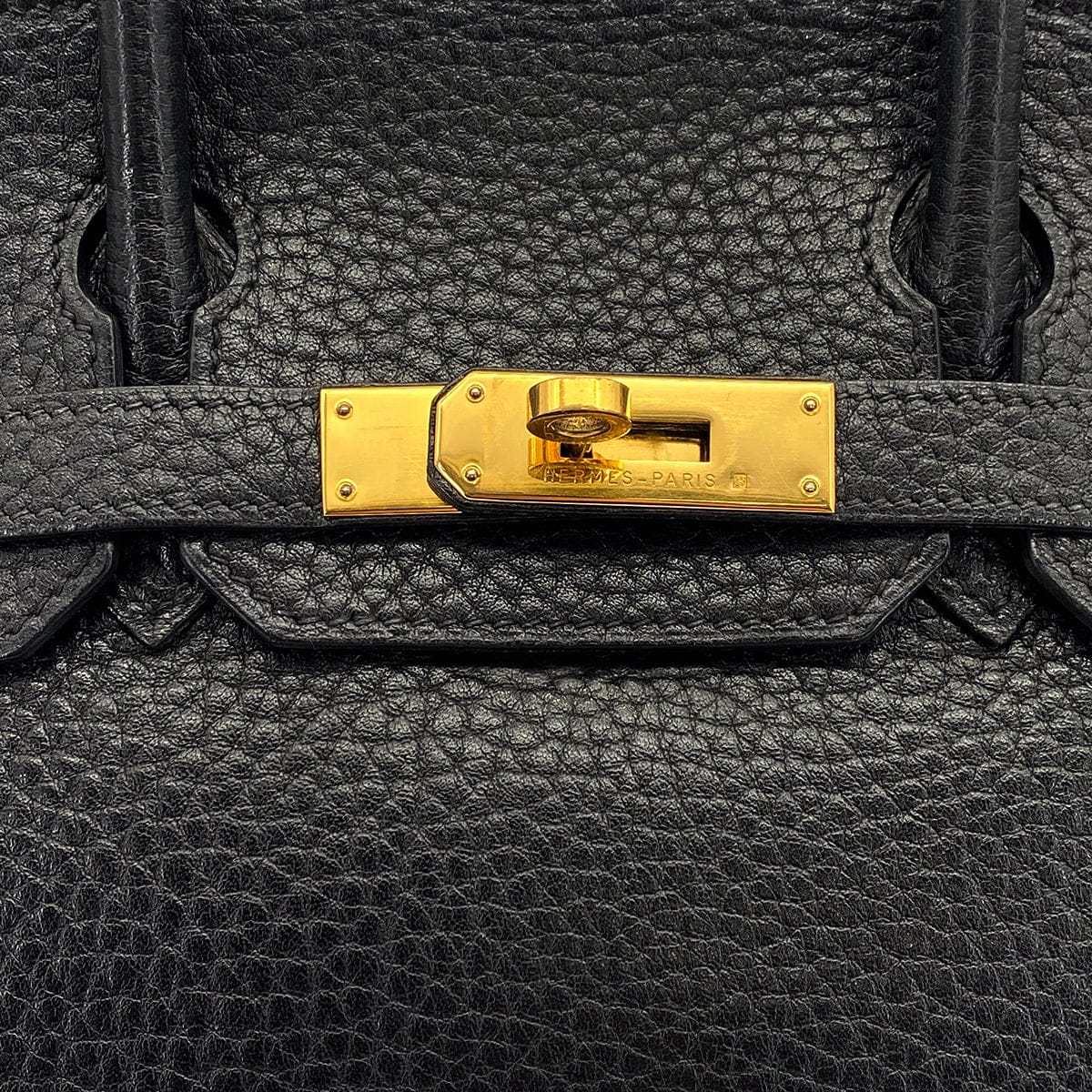 Luxury Promise Japan HERMES BIRKIN 30 BLACK FJORD HAND BAG 1998 SQUARE B GOLD HARDWARE 90317180