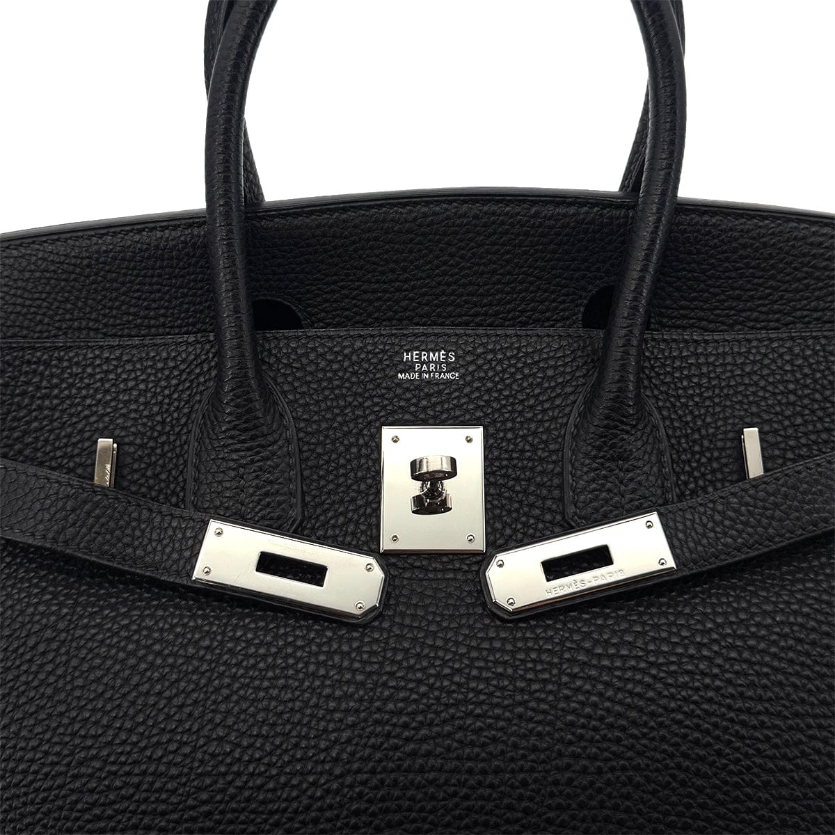 Luxury Promise Japan HERMES BIRKIN 30 BLACK TOGO HAND BAG □E SHW 90287224