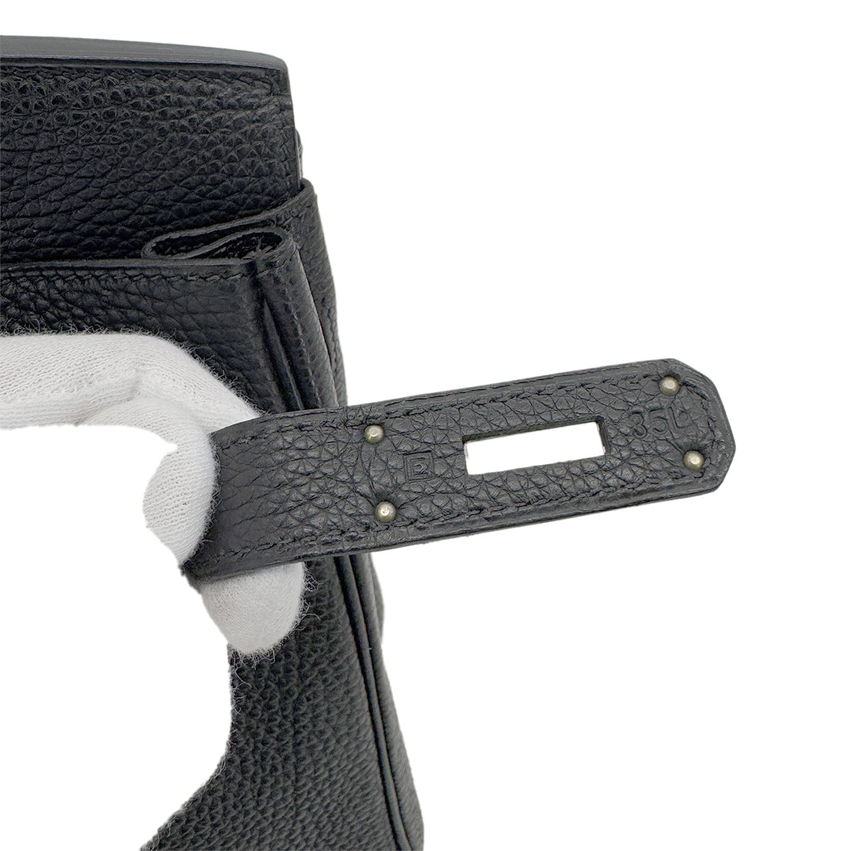 Luxury Promise Japan HERMES BIRKIN 30 BLACK TOGO HAND BAG □E SHW 90287224