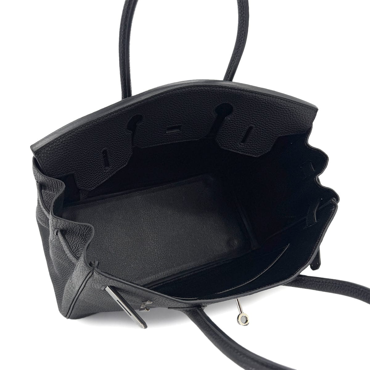 Luxury Promise Japan HERMES BIRKIN 30 BLACK TOGO HAND BAG □E SHW 90287224