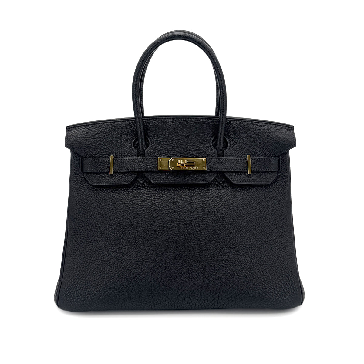 Luxury Promise Japan HERMES BIRKIN 30 BLACK TOGO HAND BAG □G GHW 90290334