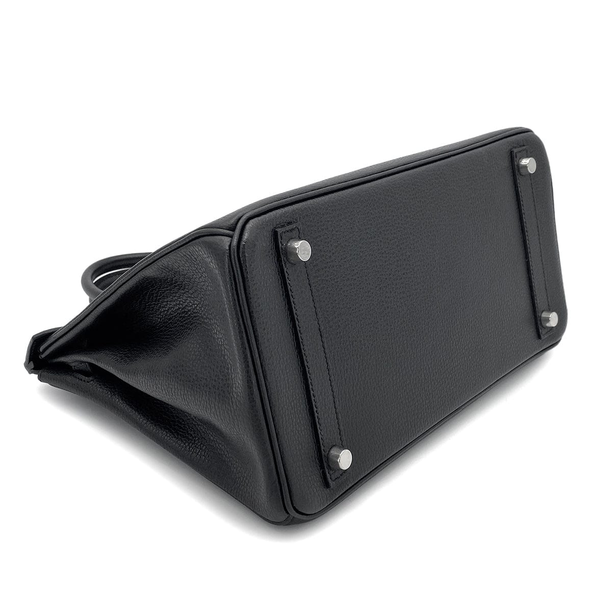 Luxury Promise Japan HERMES BIRKIN 30 BLACK VACHE LIEGEE HAND BAG □J SHW 90274836