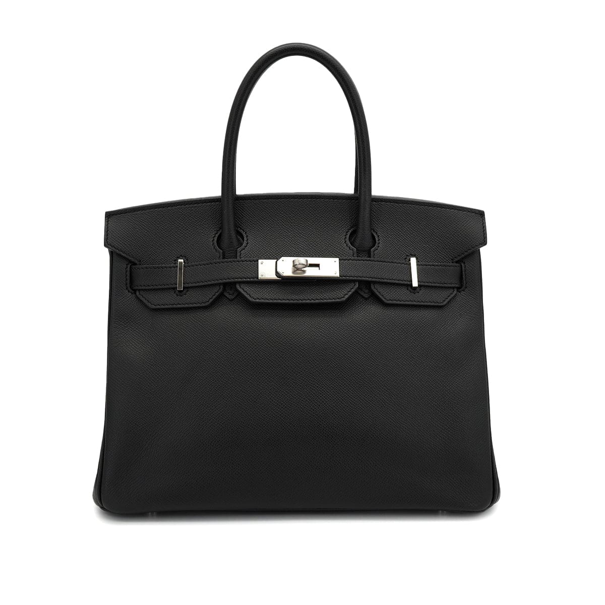 Luxury Promise Japan HERMES BIRKIN 30 BLACK VEAU EPSOM HAND BAG 2016 X STAMP PALLADIUM HARDWARE 90331417