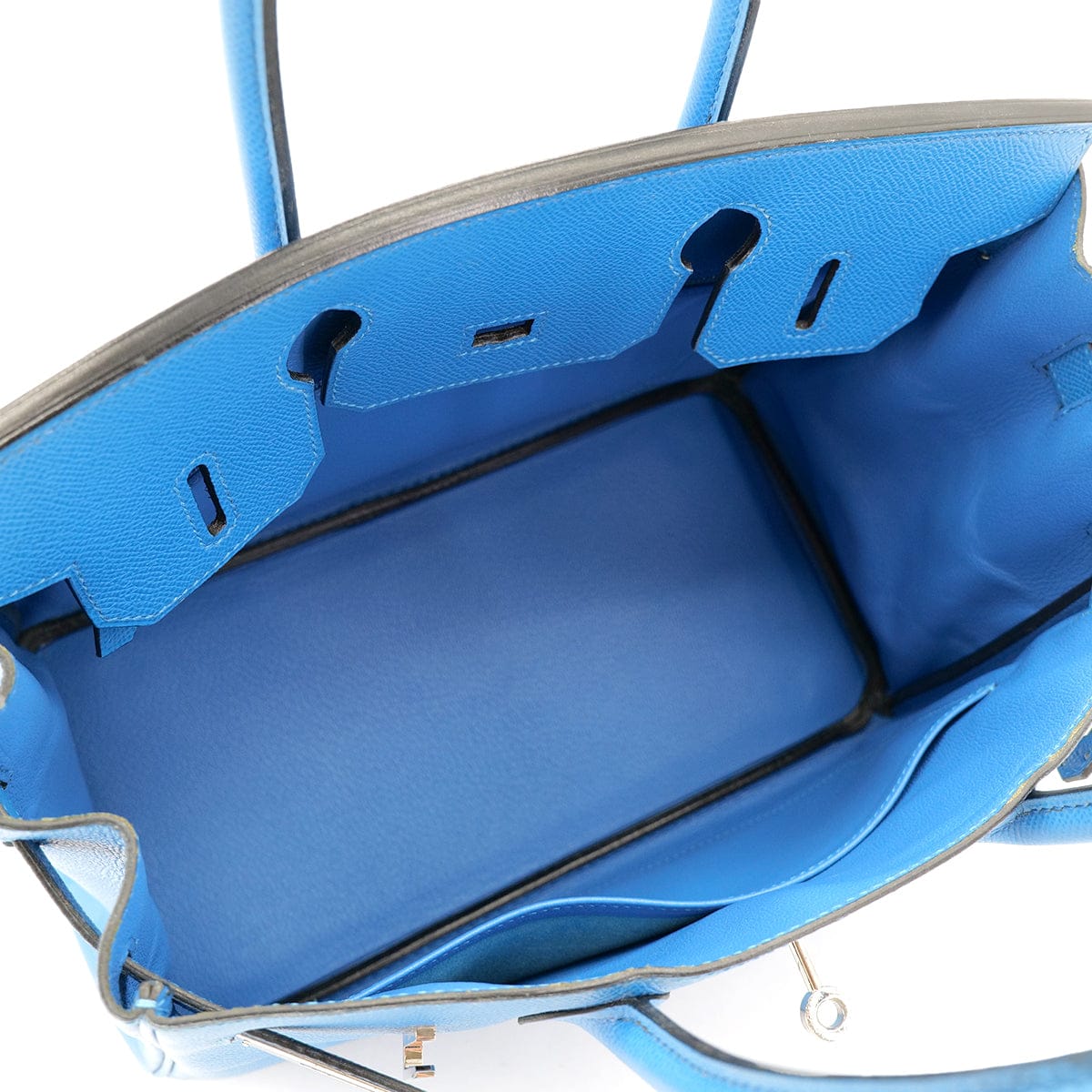 Luxury Promise Japan HERMES BIRKIN 30 BLUE FRANCE COUCHEVEL HAND BAG □F PHW 90303610