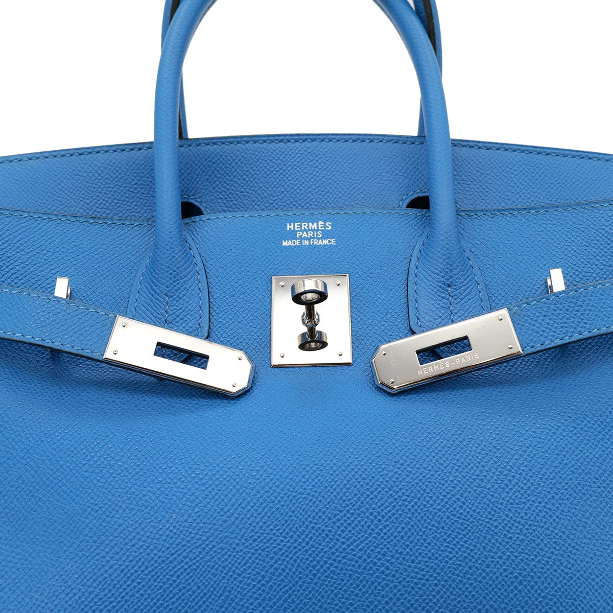 Luxury Promise Japan HERMES BIRKIN 30 BLUE FRANCE COUCHEVEL HAND BAG □F PHW 90303610