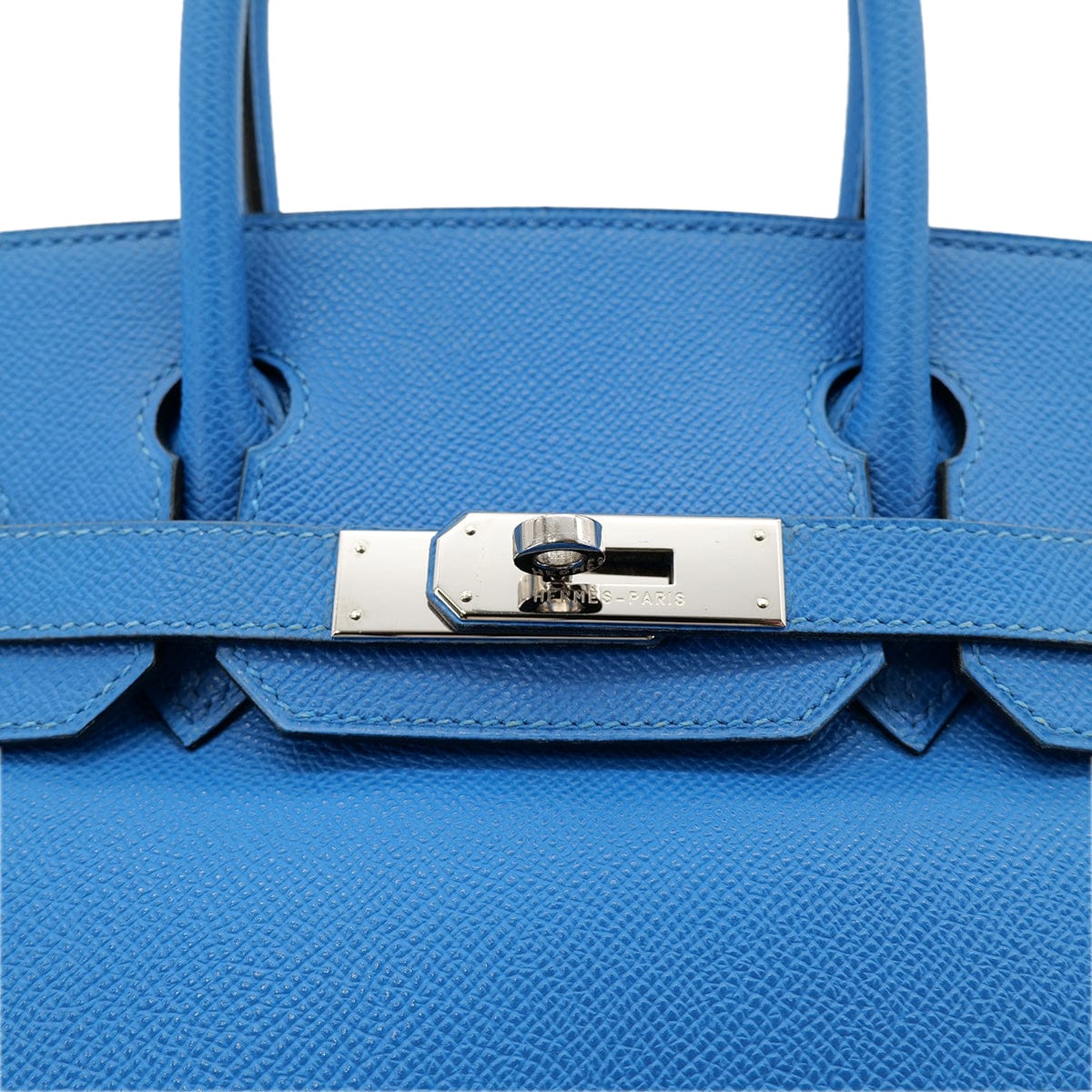 Luxury Promise Japan HERMES BIRKIN 30 BLUE FRANCE COUCHEVEL HAND BAG □F PHW 90303610