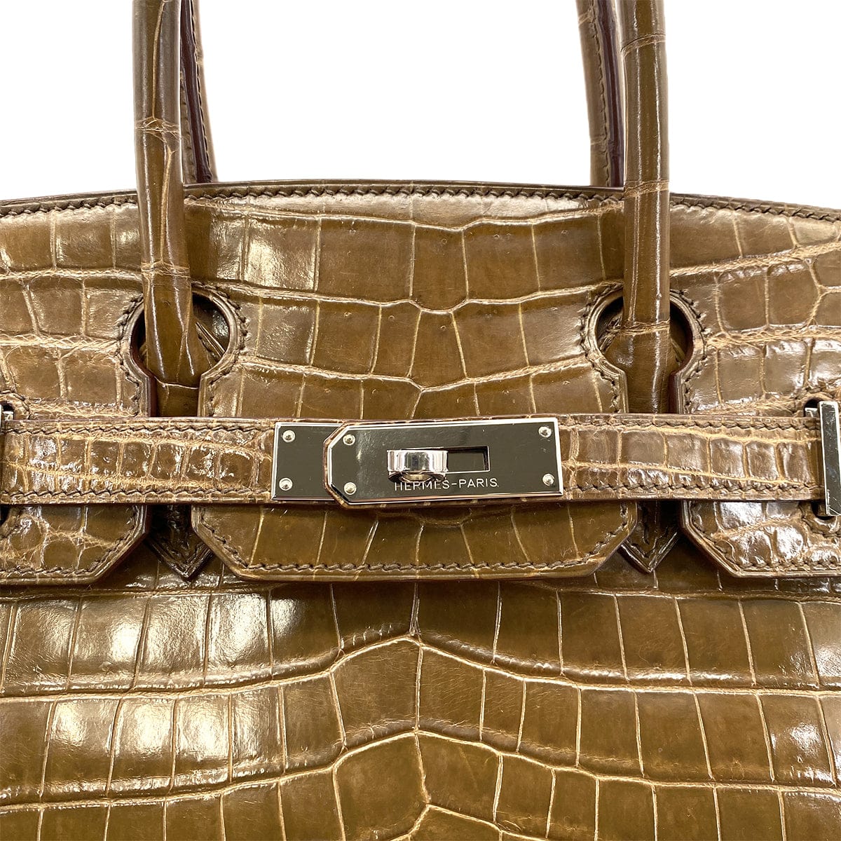 Luxury Promise Japan HERMES BIRKIN 30 BROWN CROCODILE NILOTICUS HAND BAG □M PHW 90305904