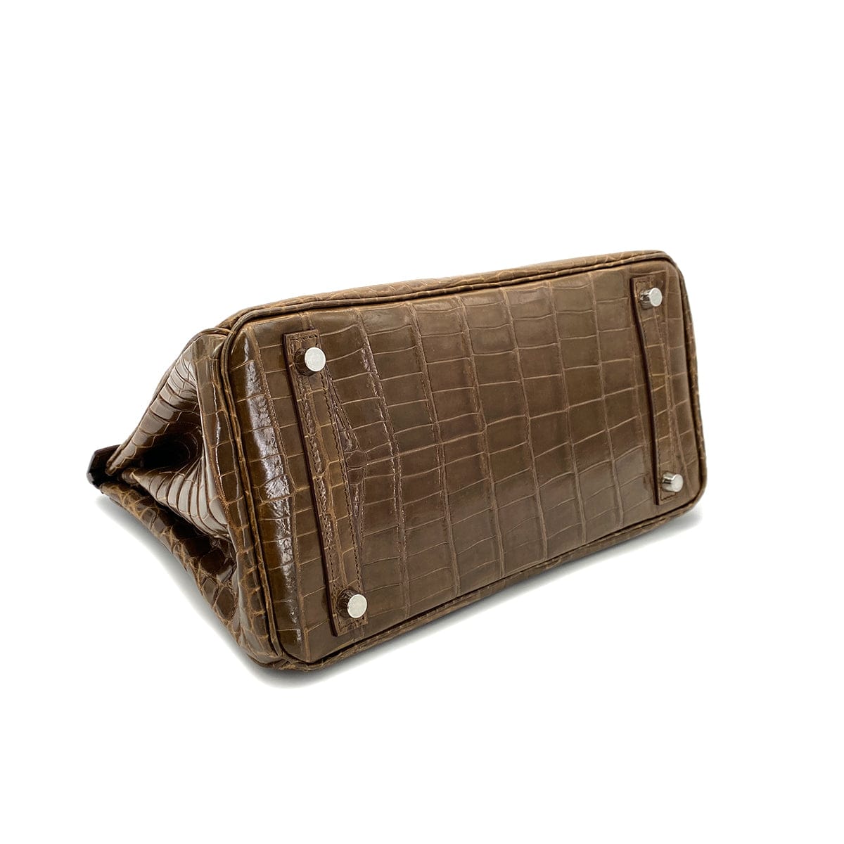 Luxury Promise Japan HERMES BIRKIN 30 BROWN CROCODILE NILOTICUS HAND BAG □M PHW 90305904