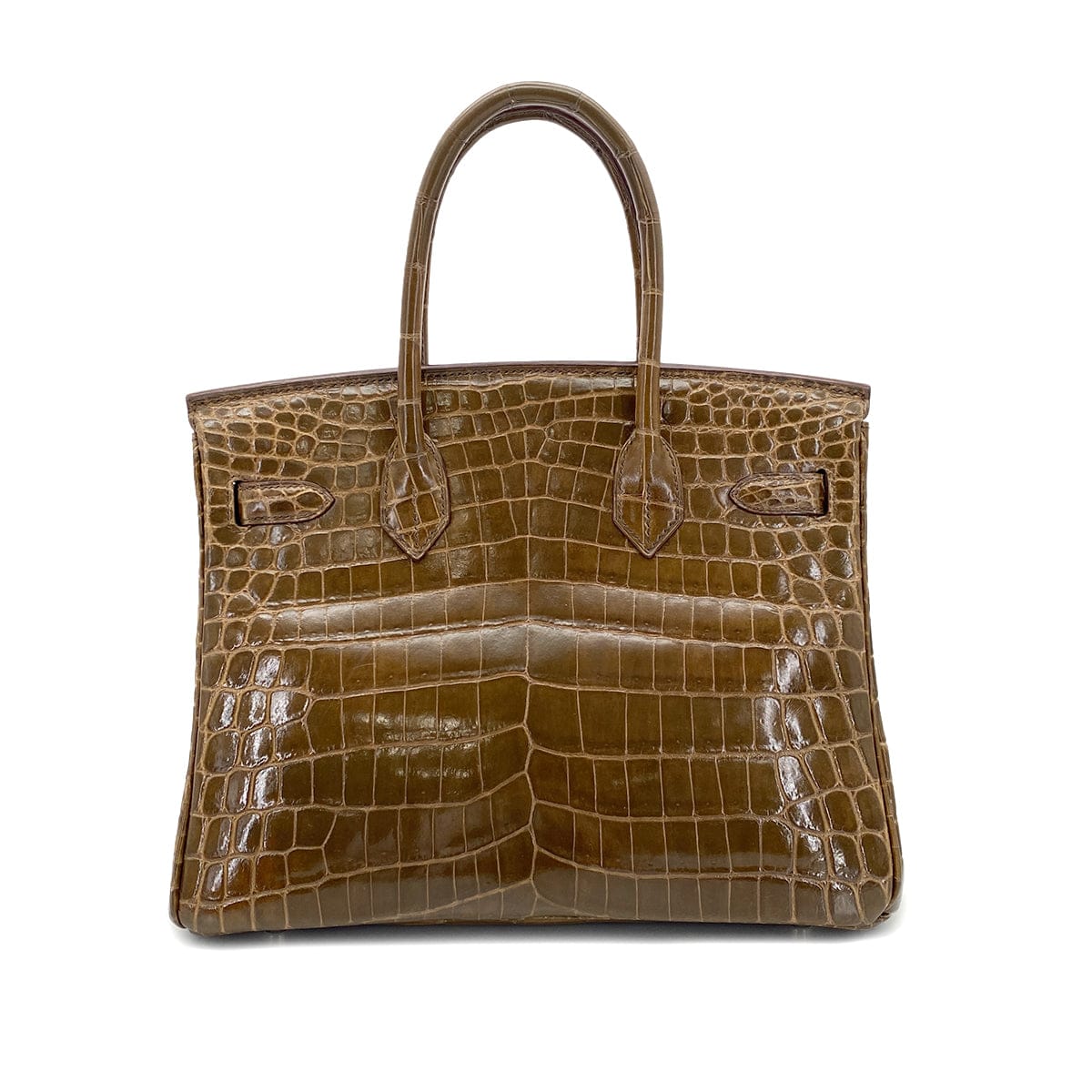 Luxury Promise Japan HERMES BIRKIN 30 BROWN CROCODILE NILOTICUS HAND BAG □M PHW 90305904