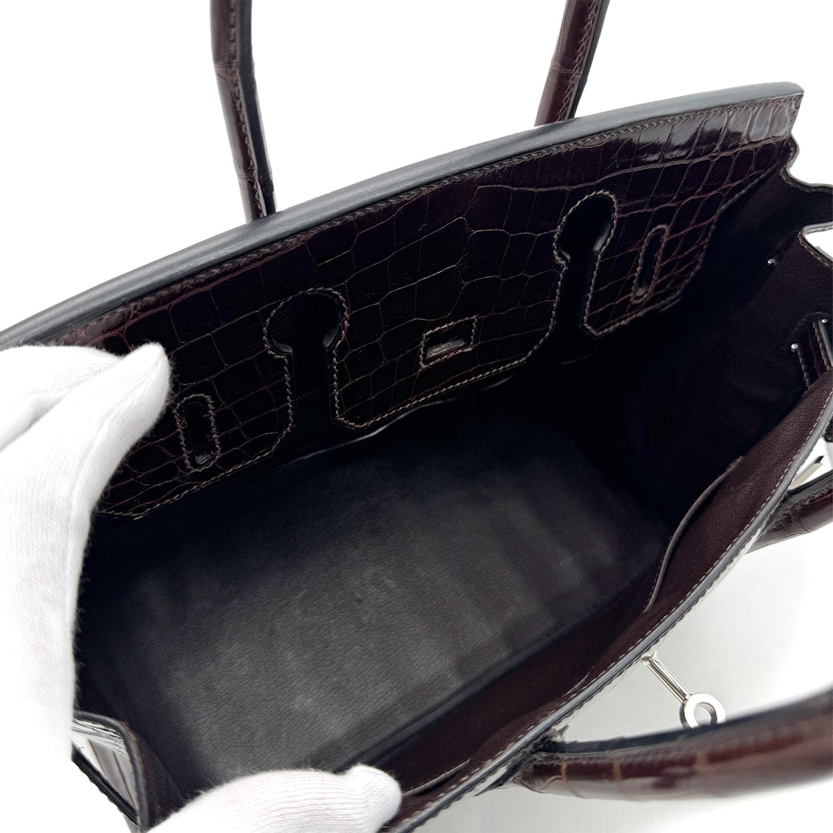 Luxury Promise Japan HERMES BIRKIN 30 COCAON CROCODILE NILOTICUS HAND BAG □L SHW 90299532