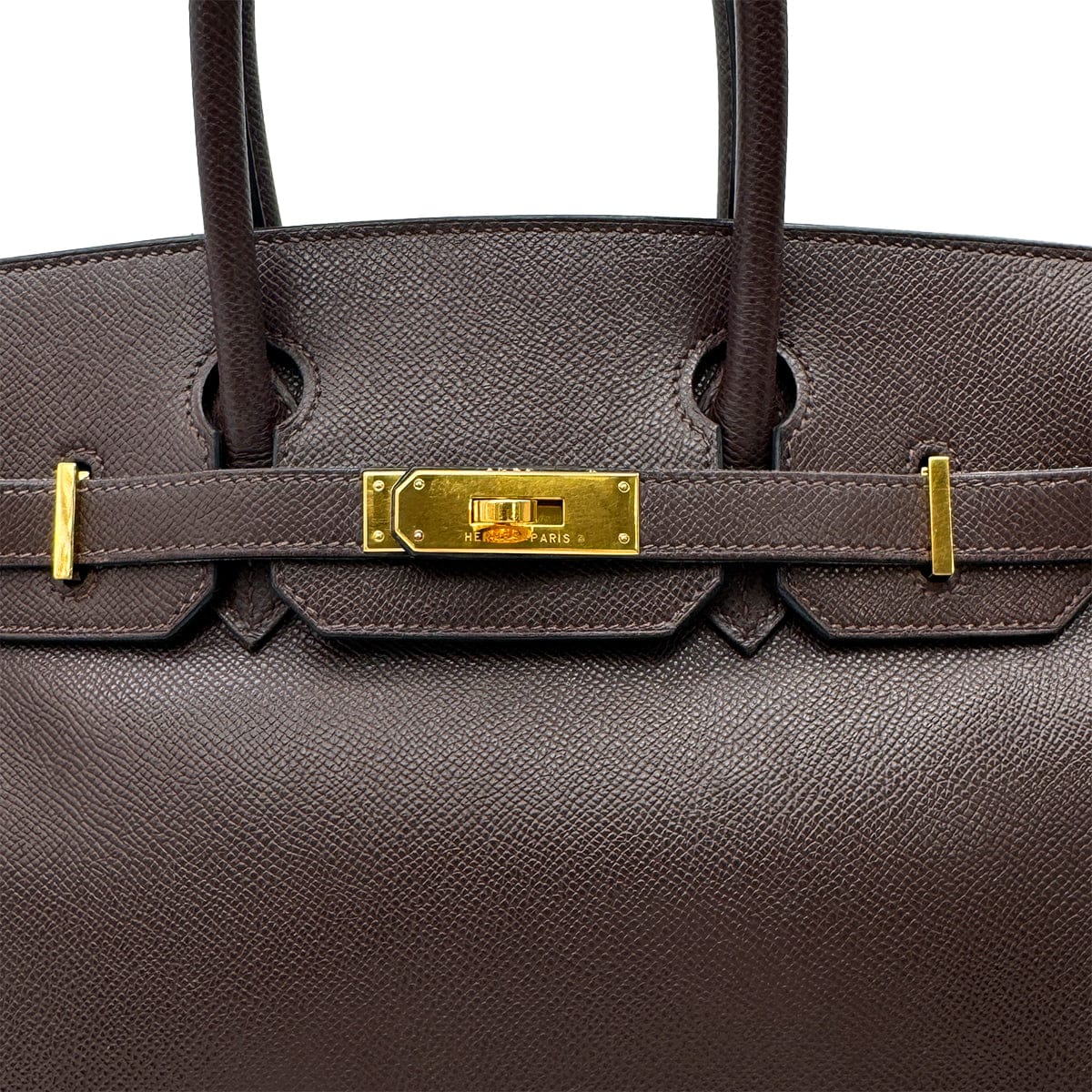 Luxury Promise Japan HERMES BIRKIN 30 EBENE VEAU EPSOM HAND BAG 2007 SQUARE K GOLD HARDWARE 90315626