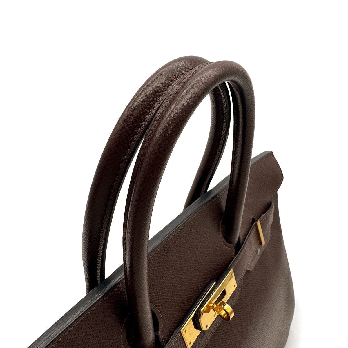 Luxury Promise Japan HERMES BIRKIN 30 EBENE VEAU EPSOM HAND BAG 2007 SQUARE K GOLD HARDWARE 90315626