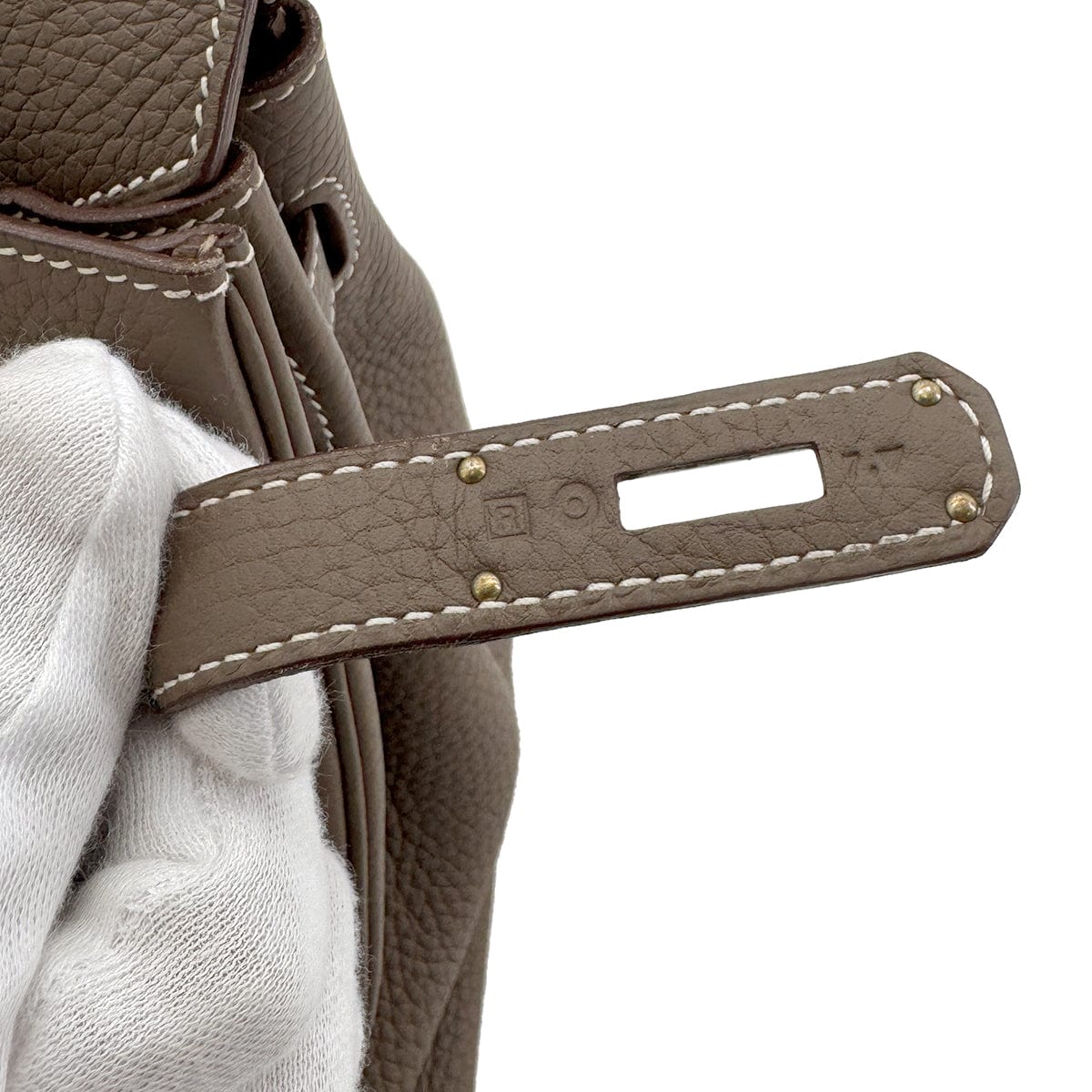 Luxury Promise Japan HERMES BIRKIN 30 ETOUPE TAURILLON CLEMENCE HAND BAG □R SHW 90281823