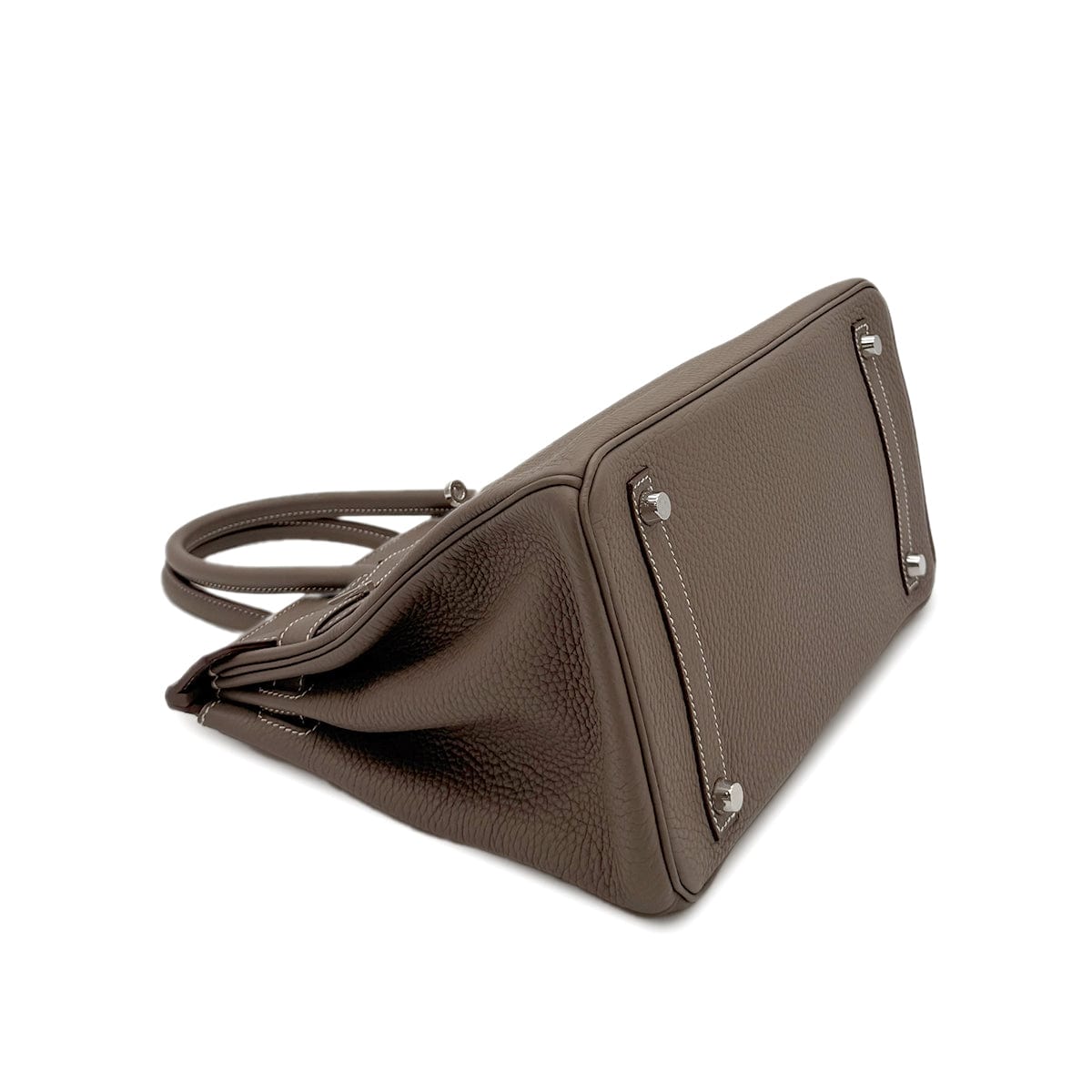 Luxury Promise Japan HERMES BIRKIN 30 ETOUPE TAURILLON CLEMENCE HAND BAG □R SHW 90281823