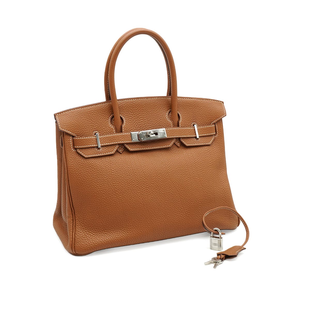 Luxury Promise Japan HERMES BIRKIN 30 GOLD TOGO HAND BAG 2006 SQUARE J PALLADIUM HARDWARE MARKED STAR 90343620