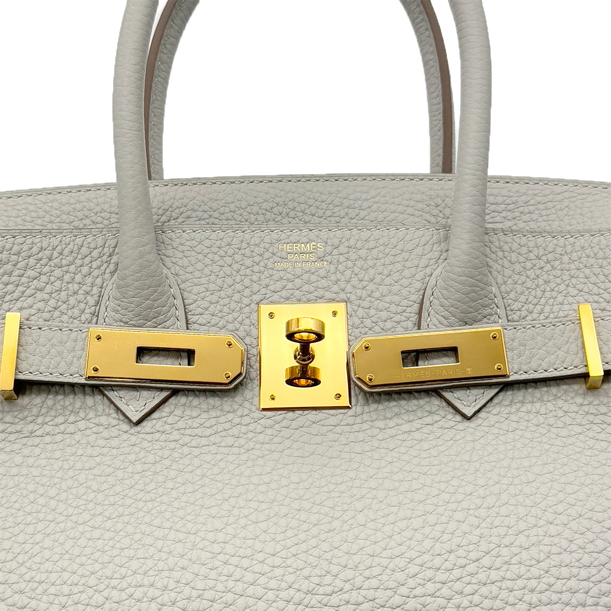 Luxury Promise Japan HERMES BIRKIN 30 GRIS PERLE TOGO HAND BAG D GHW 90292088