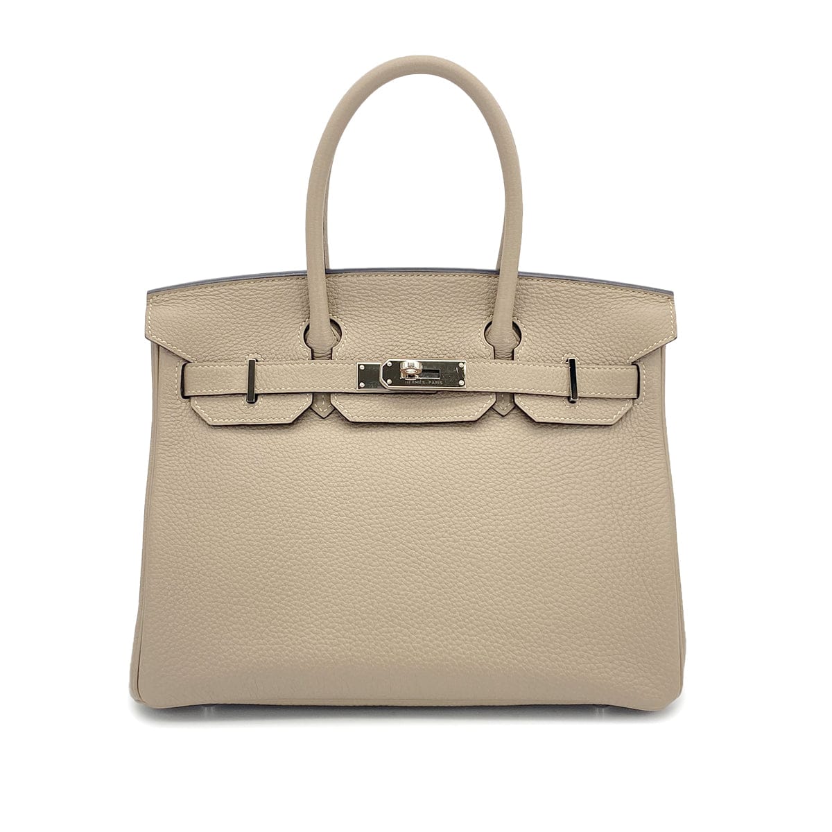 Luxury Promise Japan HERMES BIRKIN 30 GRIS TOURTERELLE TAURILLON CLEMENCE HAND BAG 2015 T STAMP PALLADIUM HARDWARE 90327059