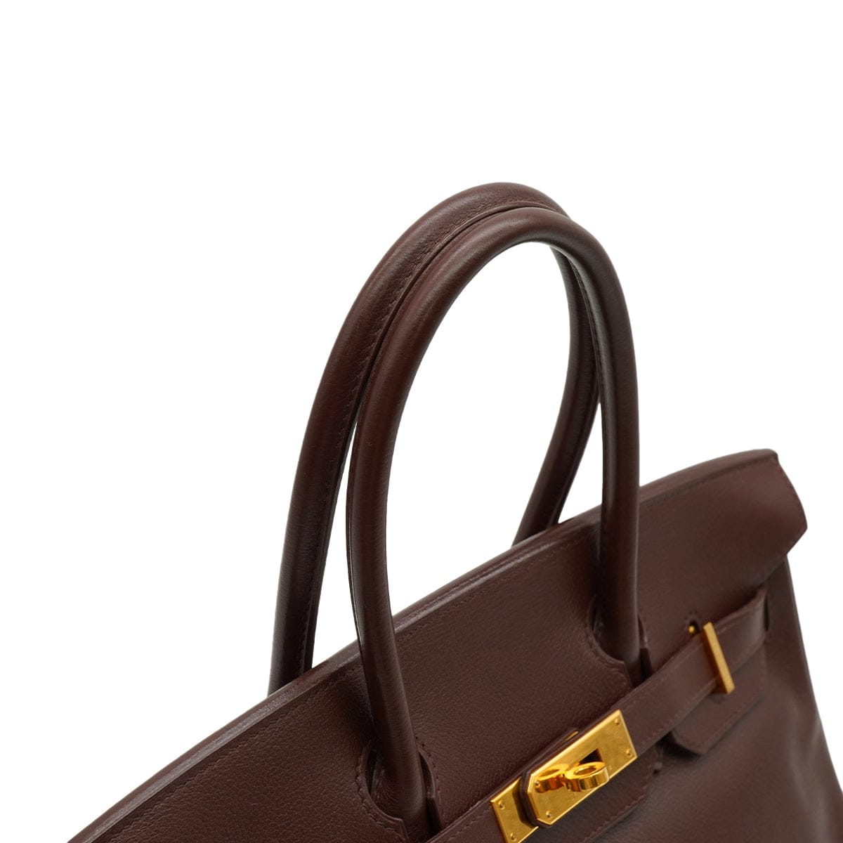 Luxury Promise Japan HERMES BIRKIN 30 MOKA EVER GRAIN HAND BAG 2006 SQUARE J GOLD HARDWARE 90328116