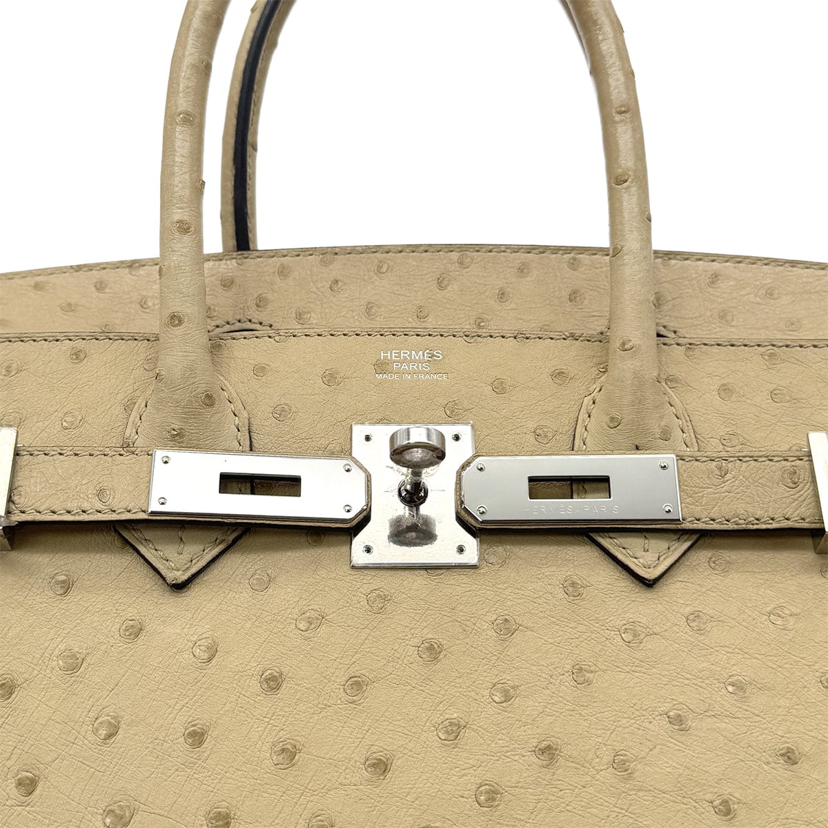 Luxury Promise Japan HERMES BIRKIN 30 PARCHEMIN OSTRICH HAND BAG X SHW 90283596