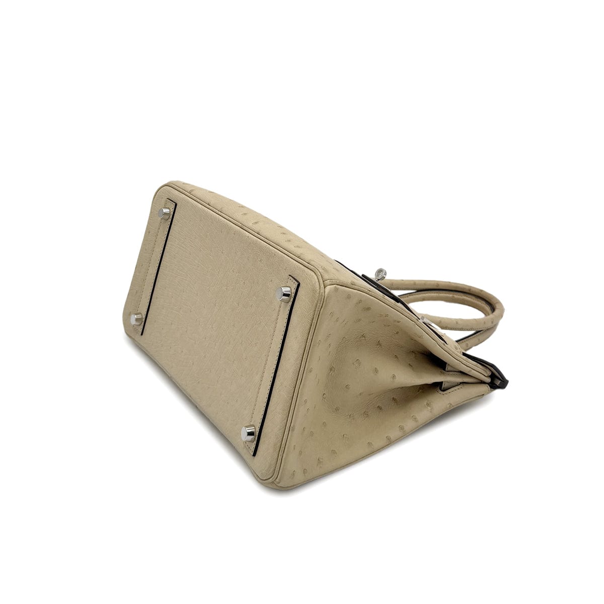 Luxury Promise Japan HERMES BIRKIN 30 PARCHEMIN OSTRICH HAND BAG X SHW 90283596