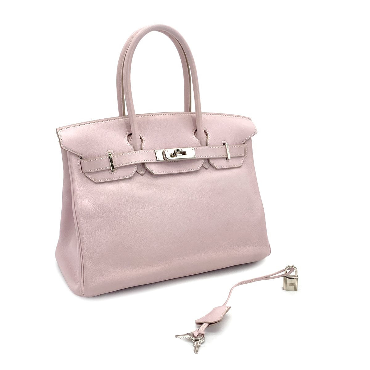 Luxury Promise Japan HERMES BIRKIN 30 ROSE DRAGEE SWIFT HAND BAG 2007 SQUARE K PALLADIUM HARDWARE 90324133