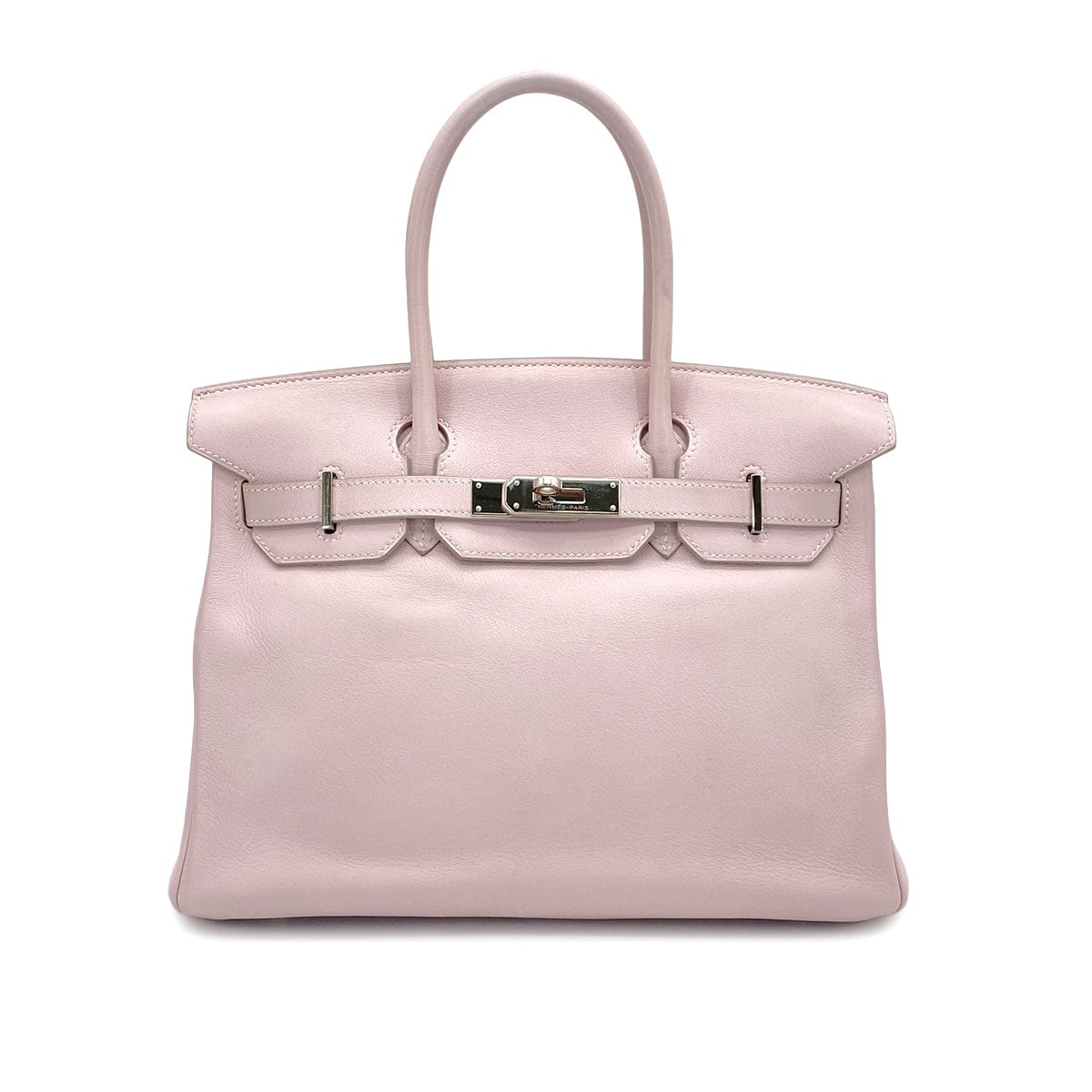 Luxury Promise Japan HERMES BIRKIN 30 ROSE DRAGEE SWIFT HAND BAG 2007 SQUARE K PALLADIUM HARDWARE 90324133