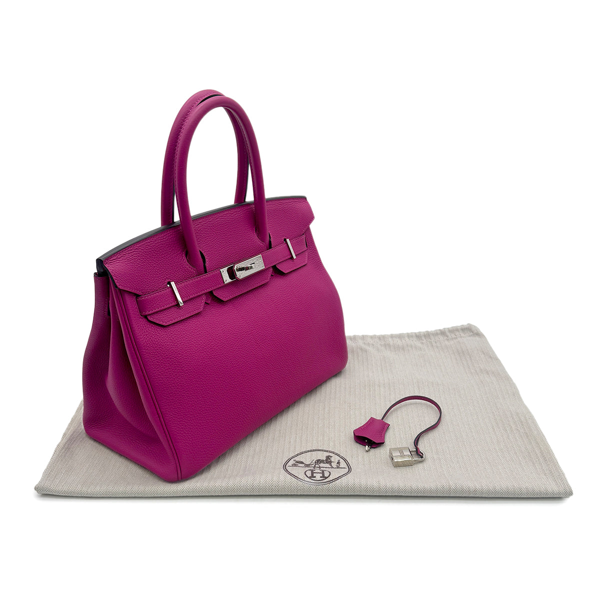 Luxury Promise Japan HERMES BIRKIN 30 ROSE PURPLE TOGO HAND BAG A PHW 90303612