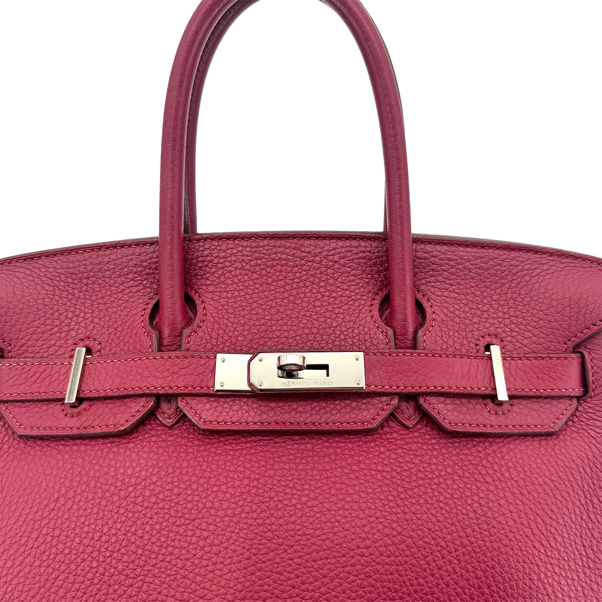 Luxury Promise Japan HERMES BIRKIN 30 RUBIS TAURILLON CLEMENCE HAND BAG □N PALLADIUM HARDWARE 90294975