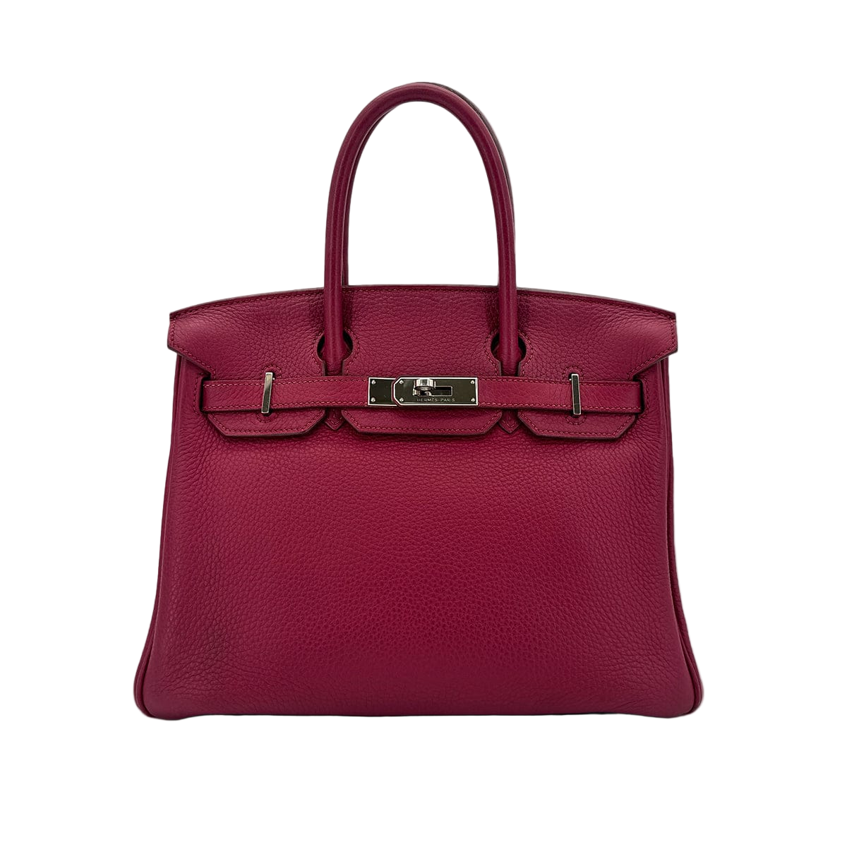 HERMES BIRKIN 30 RUBIS TAURILLON CLEMENCE HAND BAG □N SHW 90294975