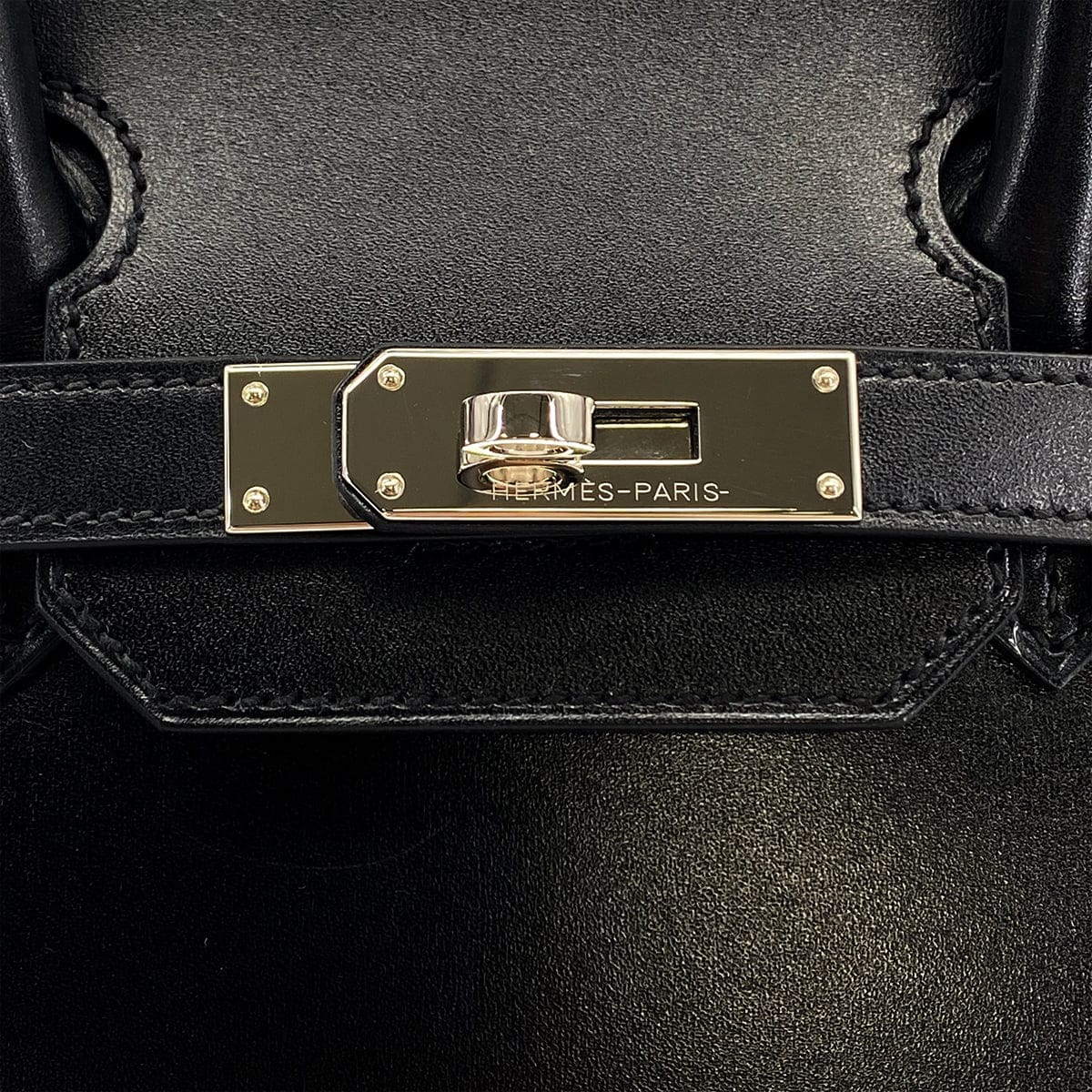 Luxury Promise Japan HERMES BIRKIN 30 SELLIER BLACK BOXCALF HAND BAG 2024 W STAMP PALLADIUM HARDWARE 90324129
