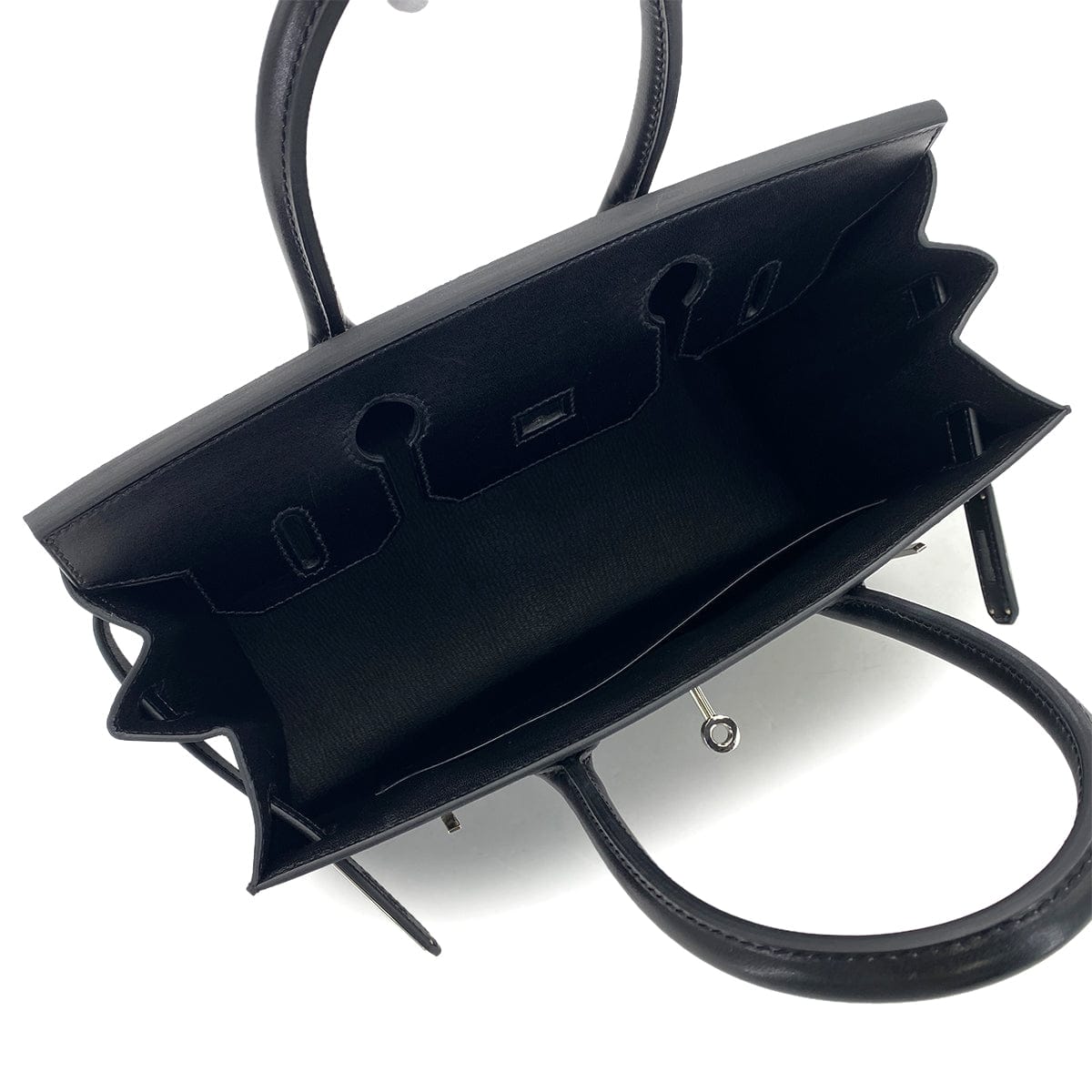 Luxury Promise Japan HERMES BIRKIN 30 SELLIER BLACK BOXCALF HAND BAG 2024 W STAMP PALLADIUM HARDWARE 90324129