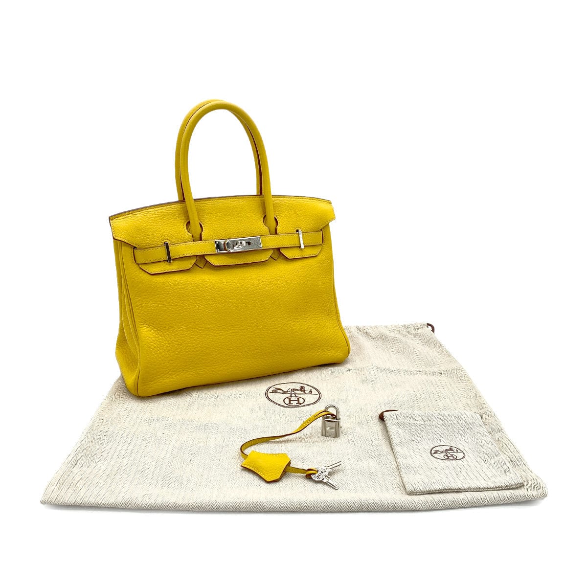 Luxury Promise Japan HERMES BIRKIN 30 SOLEIL TAURILLON CLEMENCE HAND BAG □M SHW 90301019