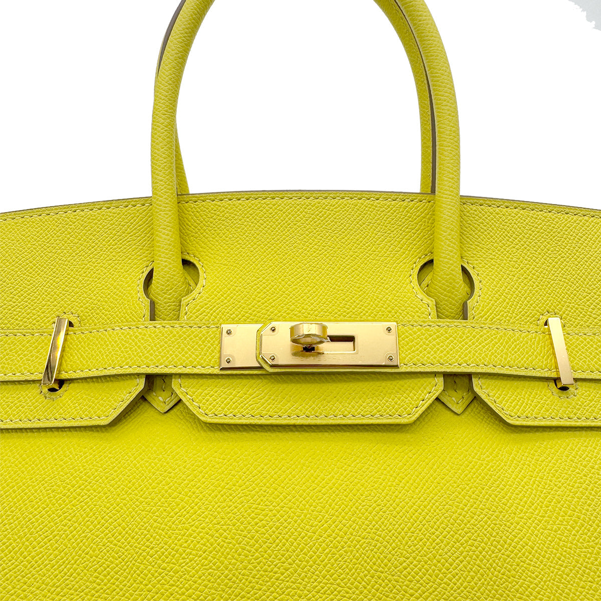 Luxury Promise Japan HERMES BIRKIN 30 SOUFRE VEAU EPSOM HAND BAG D GHW 90280527