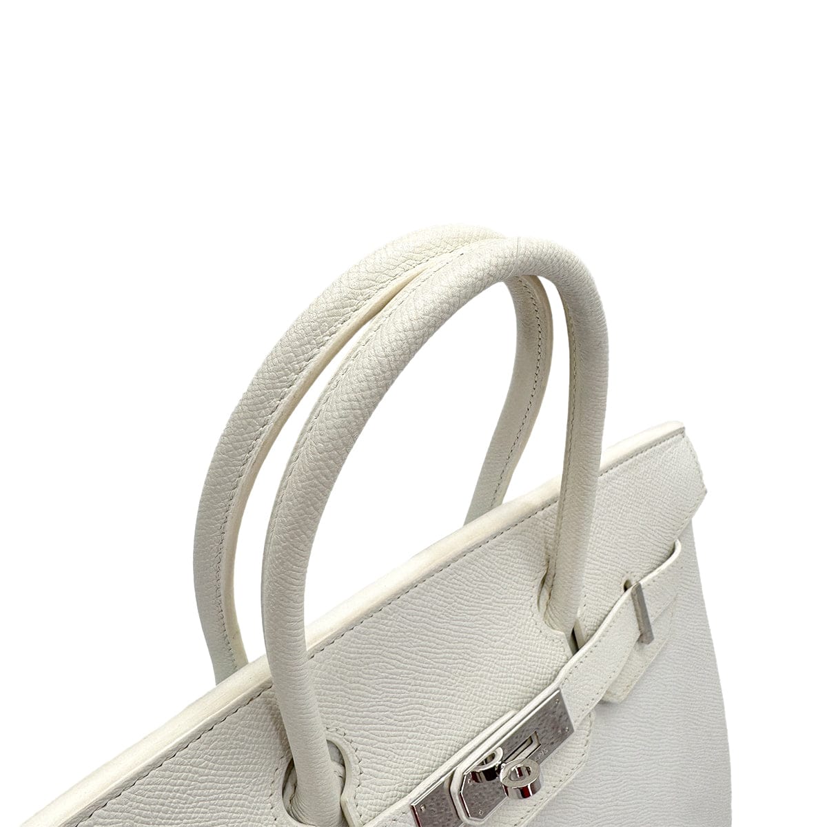 Luxury Promise Japan HERMES BIRKIN 30 WHITE EPSOM HAND BAG 2009 SQUARE M PALLADIUM HARDWARE 90312934